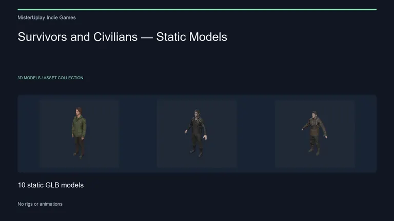 Cover preview: Survivors and Civilians — Static Models