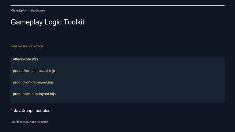 Cover preview: Gameplay Logic Toolkit