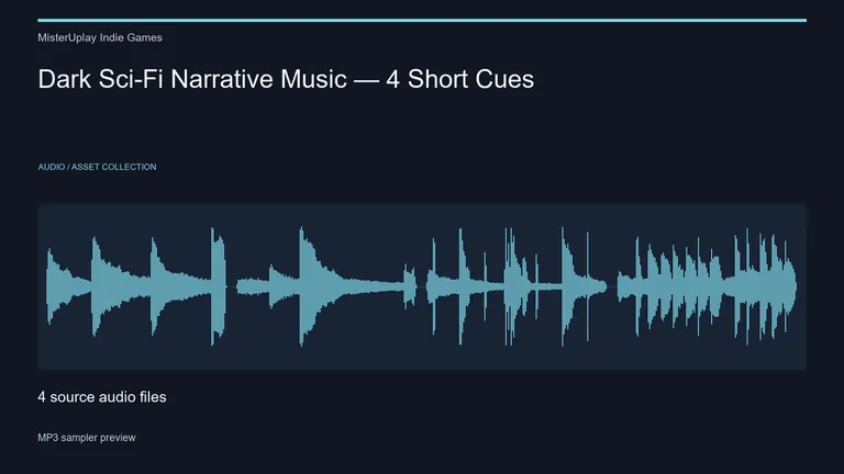 Cover preview: Dark Sci-Fi Narrative Music — 4 Short Cues